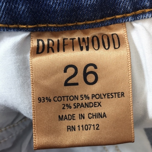 Driftwood Amelia Floral Embroidered Ankle Crop Jeans Womens 26 Medium Wash Denim - Picture 11 of 12